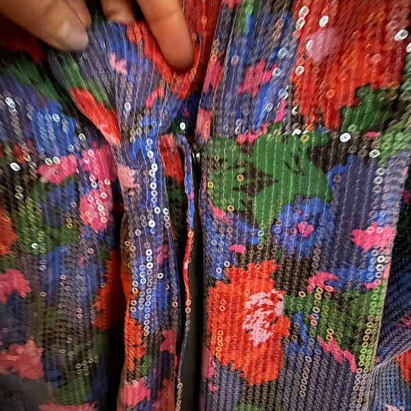 Sequin Floral Mini Dress by Wayf - Picture 5 of 9